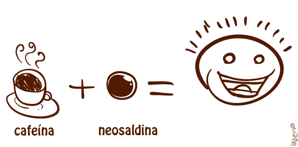 cafeína + neosaldina = bum!